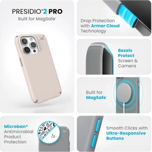Hurtownia GSM - Etui Speck Presidio2 Pro MagSafe Apple iPhone 15 Pro (Bělená kost/Heirloom Gold/Hnědá lísková) - SPK520 - {ean13} - Hurt