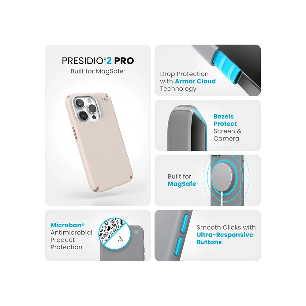 Hurtownia GSM - Case Speck Presidio2 Pro MagSafe Apple iPhone 15 Pro (Bleichknochen/Erbstück Gold/Hazelnussbraun) - SPK520 - {ean13} - Hurt