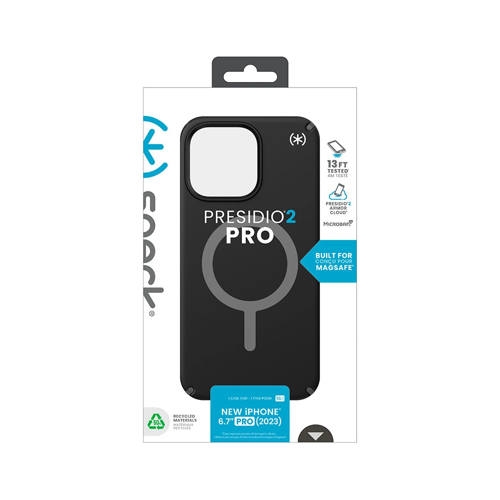 Wholesale Speck Presidio2 Pro MagSafe Apple iPhone 15 Pro Max (Black/Slate Grey/White) - SPK521 - {ean13} - Hurt