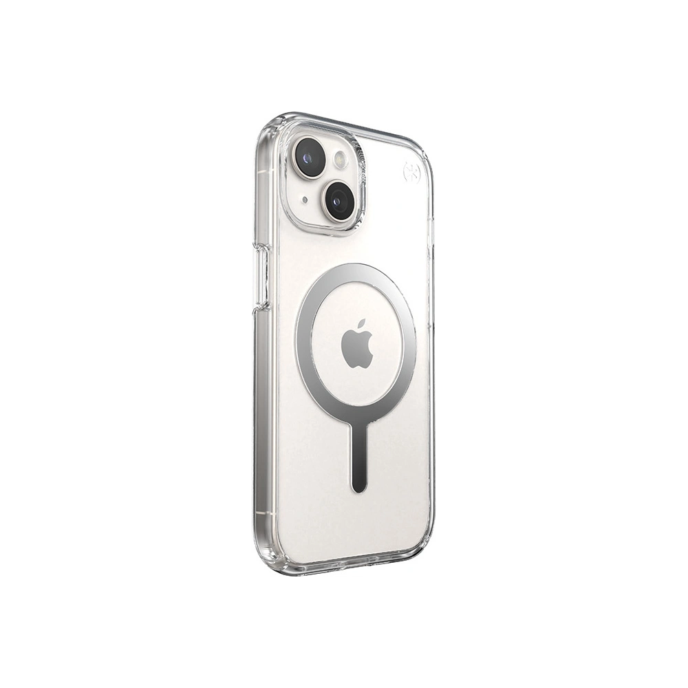 Wholesale Speck Presidio Perfect-Clear MagSafe Apple iPhone 15 (Clear/Chrome Finish/Serene Silver) - SPK522 - {ean13} - Hurt