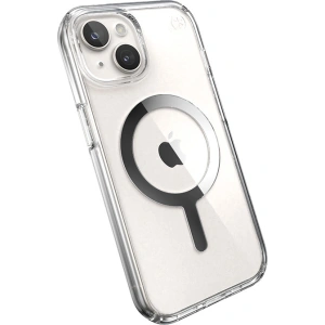 Hurtownia GSM - Etui Speck Presidio Perfect-Clear MagSafe Apple iPhone 15 (Čiré/Chromové provedení/Sereně stříbrné) - SPK522 - {ean13} - Hurt