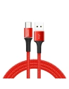 Cablu USB-C cu iluminare LED Baseus Halo 3A 1m (roșu)