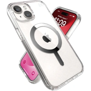 Hurtownia GSM - Etui Speck Presidio Perfect-Clear MagSafe Apple iPhone 15 (Čiré/Chromové provedení/Sereně stříbrné) - SPK522 - {ean13} - Hurt