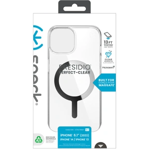 Hurtownia GSM - Etui Speck Presidio Perfect-Clear MagSafe Apple iPhone 15 (Čiré/Chromové provedení/Sereně stříbrné) - SPK522 - {ean13} - Hurt