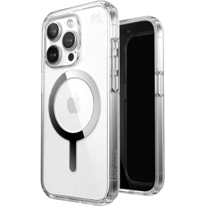 Hurtownia GSM - Etui Speck Presidio Perfect-Clear MagSafe Apple iPhone 15 Pro Max (Čirý/Chromový povrch/Světlé stříbro) - SPK523 - {ean13} - Hurt