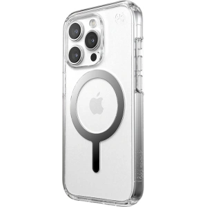 Hurtownia GSM - Etui Speck Presidio Perfect-Clear MagSafe Apple iPhone 15 Pro Max (Čirý/Chromový povrch/Světlé stříbro) - SPK523 - {ean13} - Hurt