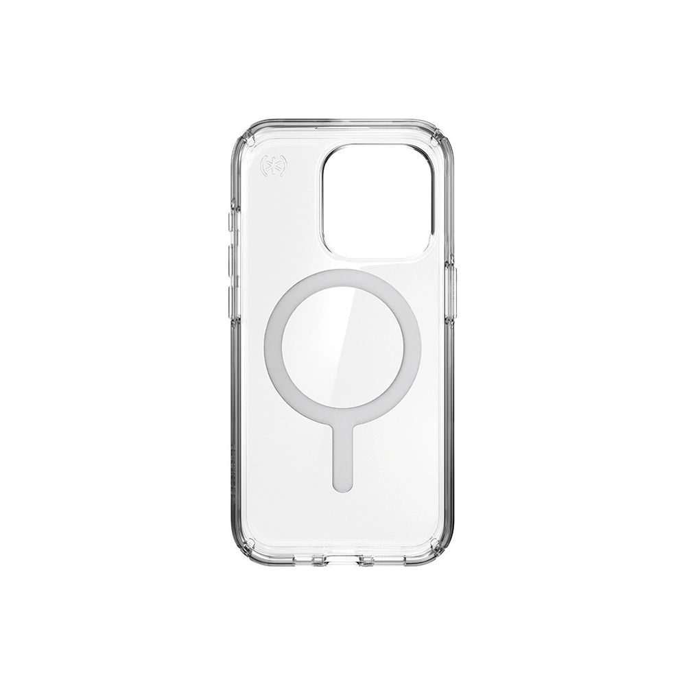 Wholesale Speck Presidio Perfect-Clear MagSafe Apple iPhone 15 Pro Max (Clear/Chrome Finish/Serene Silver) - SPK523 - {ean13} - Hurt