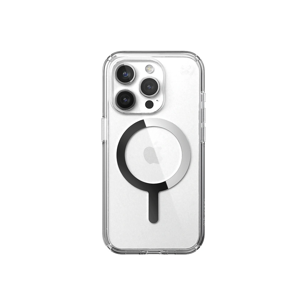 Wholesale Speck Presidio Perfect-Clear MagSafe Apple iPhone 15 Pro Max (Clear/Chrome Finish/Serene Silver) - SPK523 - {ean13} - Hurt