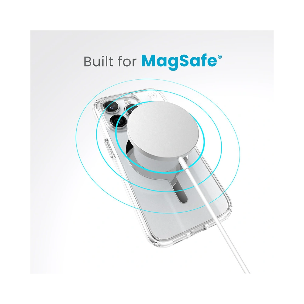 Wholesale Speck Presidio Perfect-Clear MagSafe Apple iPhone 15 Pro Max (Clear/Chrome Finish/Serene Silver) - SPK523 - {ean13} - Hurt