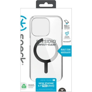 Hurtownia GSM - Etui Speck Presidio Perfect-Clear MagSafe Apple iPhone 15 Pro Max (Čirý/Chromový povrch/Světlé stříbro) - SPK523 - {ean13} - Hurt