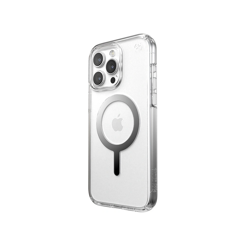 Hurtownia GSM - Case Speck Presidio Perfect-Clear MagSafe Apple iPhone 15 Pro (Klar/Chrom-Finish/Serene Silber) - SPK524 - {ean13} - Hurt