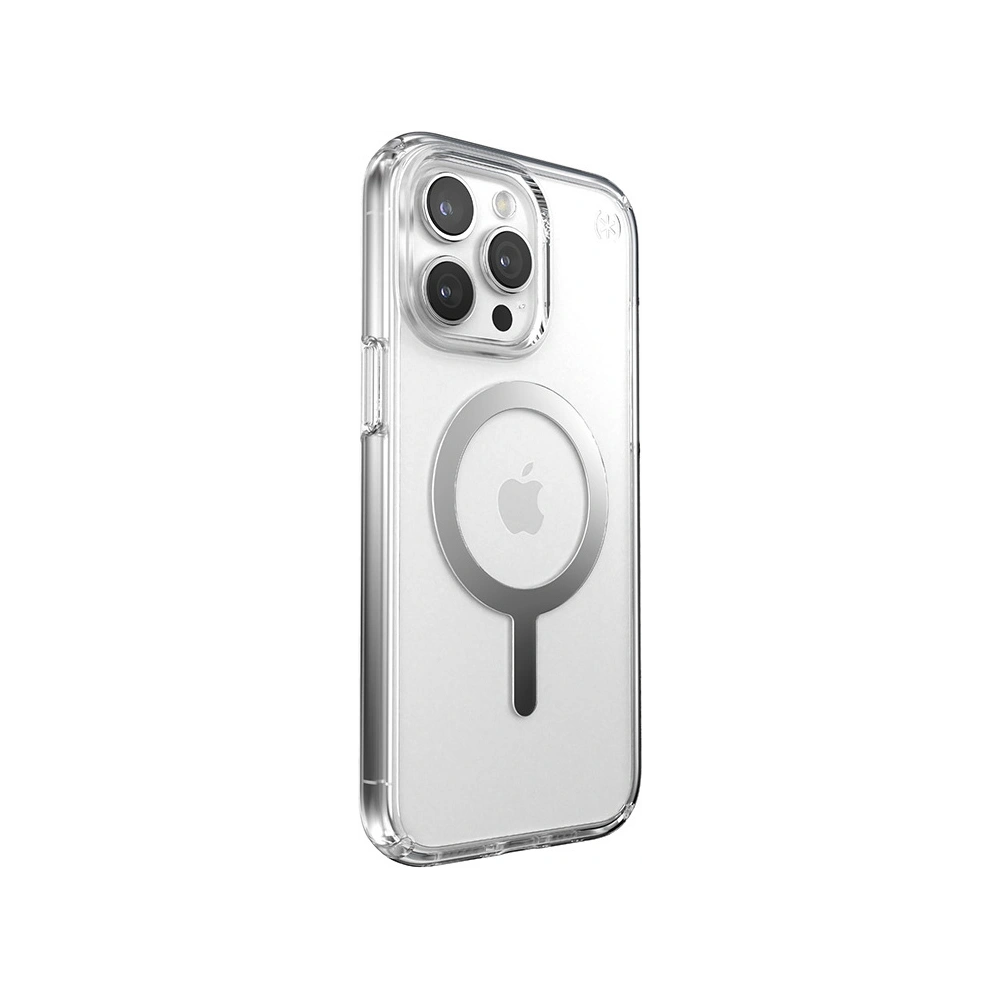 Hurtownia GSM - Case Speck Presidio Perfect-Clear MagSafe Apple iPhone 15 Pro (Klar/Chrom-Finish/Serene Silber) - SPK524 - {ean13} - Hurt