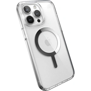 Hurtownia GSM - Etui Speck Presidio Perfect-Clear MagSafe Apple iPhone 15 Pro (Čirý/Chrome povrch/Světlé stříbro) - SPK524 - {ean13} - Hurt