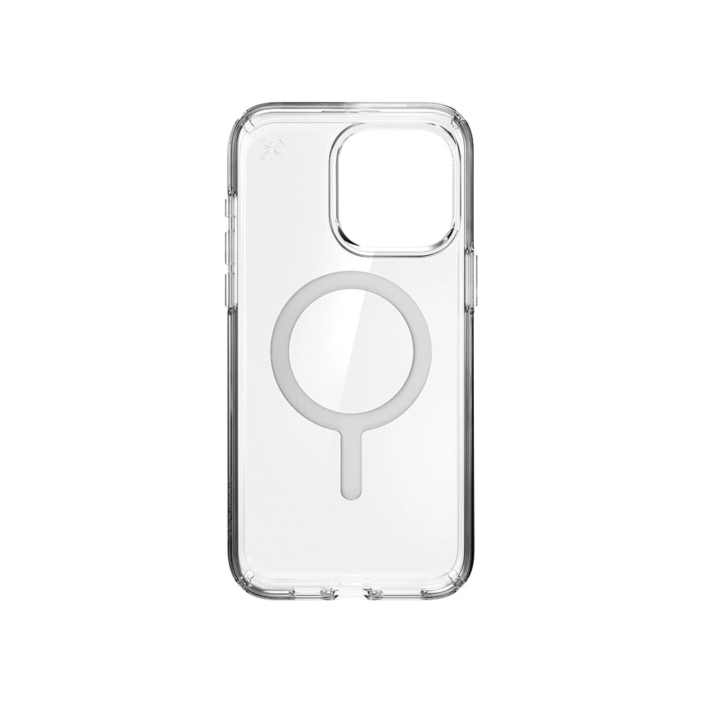 Hurtownia GSM - Case Speck Presidio Perfect-Clear MagSafe Apple iPhone 15 Pro (Klar/Chrom-Finish/Serene Silber) - SPK524 - {ean13} - Hurt
