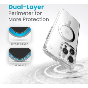 Wholesale Speck Presidio Perfect-Clear MagSafe Apple iPhone 15 Pro (Clear/Chrome Finish/Serene Silver) - SPK524 - {ean13} - Hurt