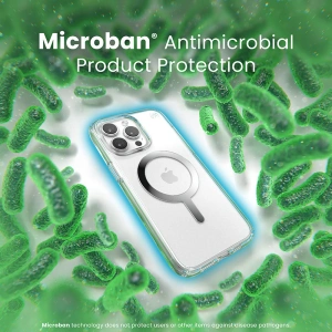 Case Speck Presidio Perfect-Clear MagSafe Apple iPhone 15 Pro (Klar/Chrom-Finish/Serene Silber)