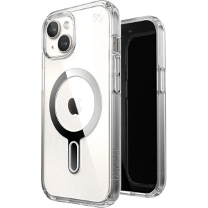 Hurtownia GSM - Etui Speck Presidio Perfect-Clear ClickLock MagSafe Apple iPhone 15 (Čiré/Chromové provedení/Sereně stříbrné) - SPK525 - {ean13} - Hurt