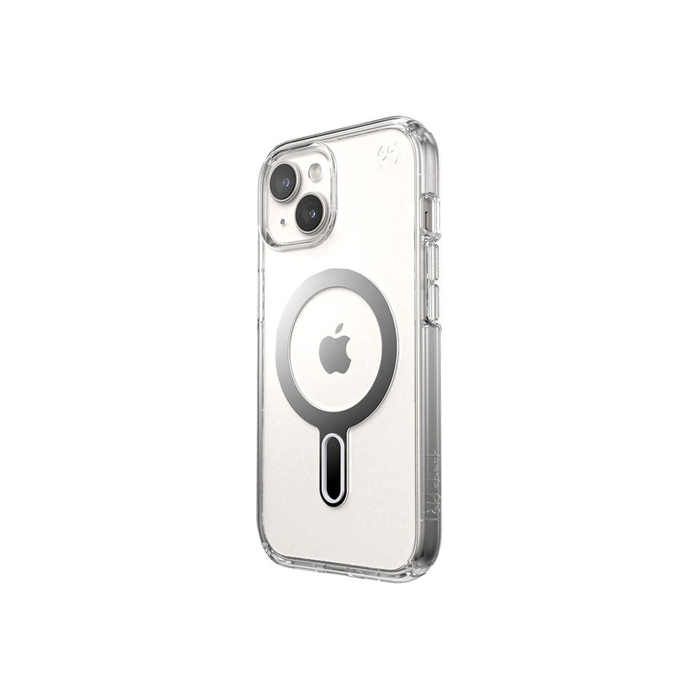 Hurtownia GSM - Etui Speck Presidio Perfect-Clear ClickLock MagSafe Apple iPhone 15 (Čiré/Chromové provedení/Sereně stříbrné) - SPK525 - {ean13} - Hurt
