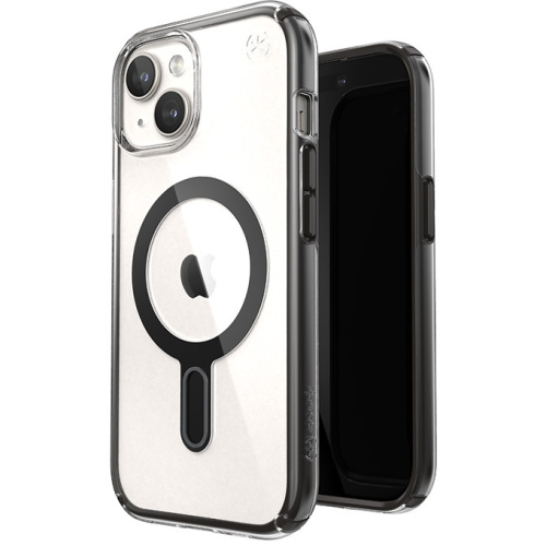 Hurtownia Speck - 840168536801 - SPK526 - Etui Speck Presidio Perfect-Clear ClickLock MagSafe Apple iPhone 15 (Clear/Frosted Black/Slate Grey) - B2B homescreen