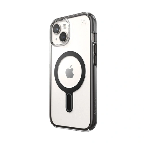 Etui Speck Presidio Perfect-Clear ClickLock MagSafe Apple iPhone 15 (Clear/Frosted Black/Slate Grey)