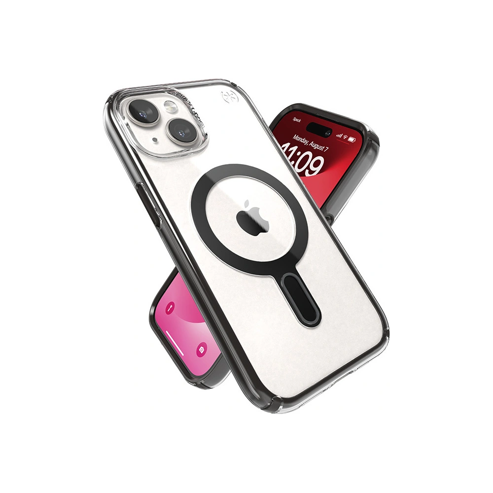 Hurtownia GSM - Etui Speck Presidio Perfect-Clear ClickLock MagSafe Apple iPhone 15 (Čirý/Matný černý/Šedý kámen) - SPK526 - {ean13} - Hurt