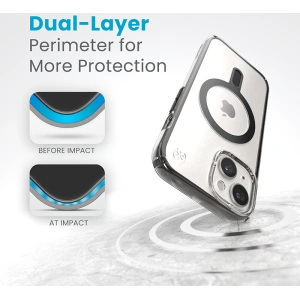 Wholesale Speck Presidio Perfect-Clear ClickLock MagSafe Apple iPhone 15 (Clear/Frosted Black/Slate Grey) - SPK526 - {ean13} - Hurt