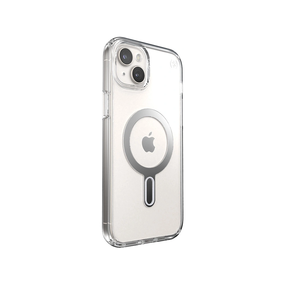 Hurtownia GSM - Case Speck Presidio Perfect-Clear ClickLock MagSafe Apple iPhone 15 Plus / 14 Plus (Klar/Chrom-Finish/Serene Silber) - SPK527 - {ean13} - Hurt