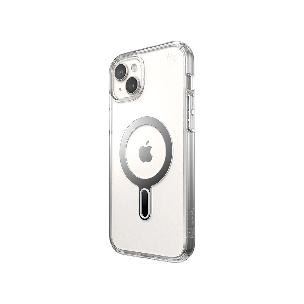 Hurtownia GSM - Case Speck Presidio Perfect-Clear ClickLock MagSafe Apple iPhone 15 Plus / 14 Plus (Klar/Chrom-Finish/Serene Silber) - SPK527 - {ean13} - Hurt