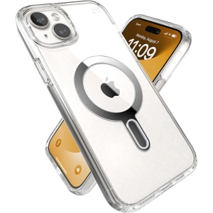 Hurtownia GSM - Etui Speck Presidio Perfect-Clear ClickLock MagSafe Apple iPhone 15 Plus / 14 Plus (Čirý/Chromový povrch/Světlá stříbrná) - SPK527 - {ean13} - Hurt