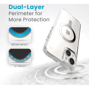 Wholesale Speck Presidio Perfect-Clear ClickLock MagSafe Apple iPhone 15 Plus / 14 Plus (Clear/Chrome Finish/Serene Silver) - SPK527 - {ean13} - Hurt