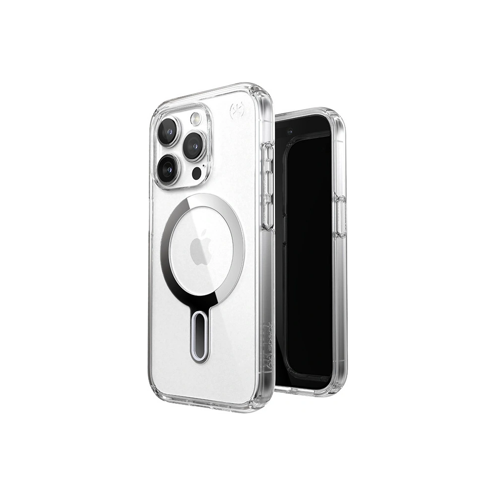 Wholesale Speck Presidio Perfect-Clear ClickLock MagSafe Apple iPhone 15 Pro (Clear/Chrome Finish/Serene Silver) - SPK528 - {ean13} - Hurt
