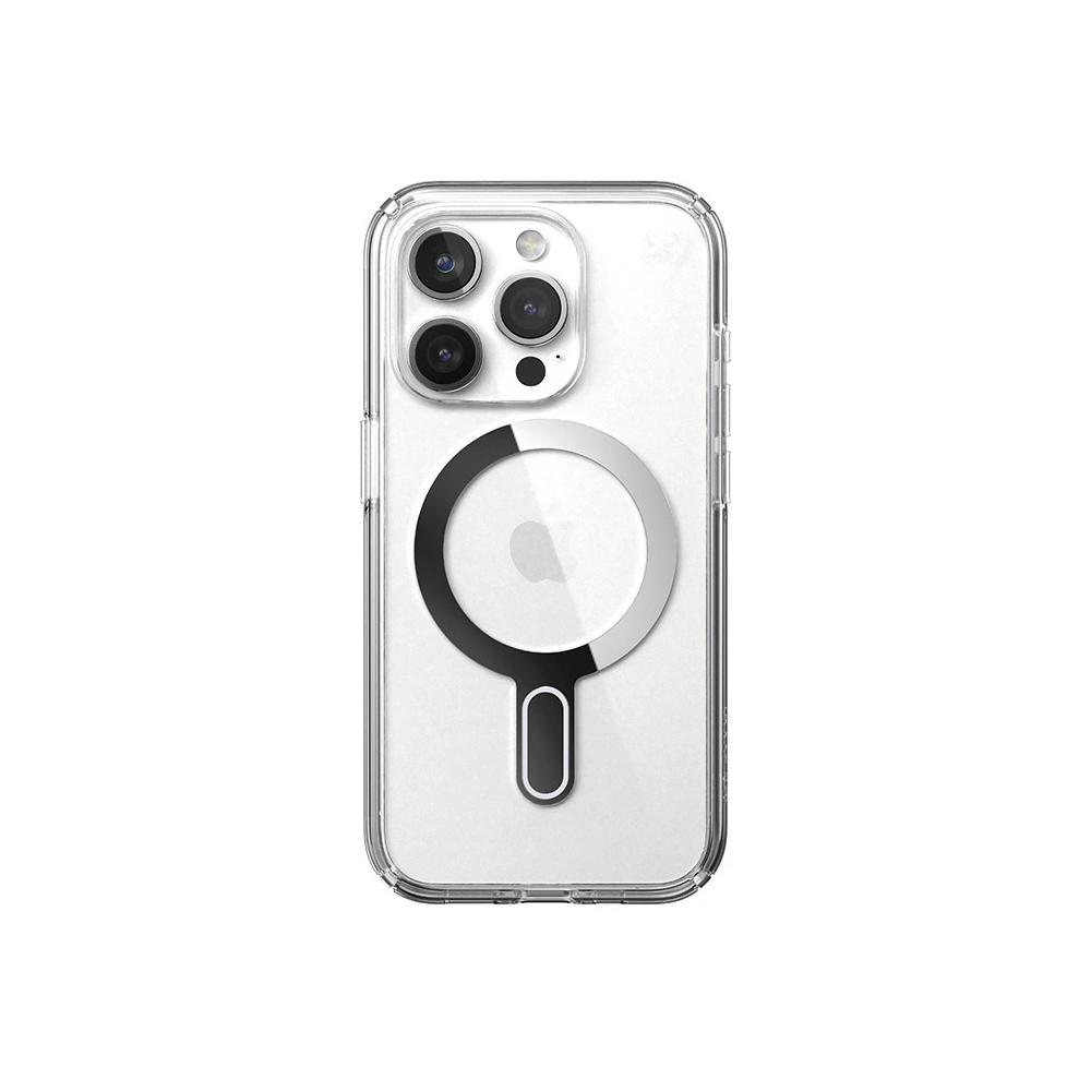 Hurtownia GSM - Etui Speck Presidio Perfect-Clear ClickLock MagSafe Apple iPhone 15 Pro (Čirý/Povrchová úprava chrom/Sereně stříbrný) - SPK528 - {ean13} - Hurt