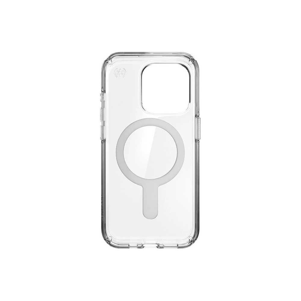 Hurtownia GSM - Etui Speck Presidio Perfect-Clear ClickLock MagSafe Apple iPhone 15 Pro (Čirý/Povrchová úprava chrom/Sereně stříbrný) - SPK528 - {ean13} - Hurt