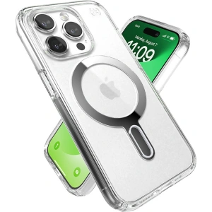 Hurtownia GSM - Etui Speck Presidio Perfect-Clear ClickLock MagSafe Apple iPhone 15 Pro (Čirý/Povrchová úprava chrom/Sereně stříbrný) - SPK528 - {ean13} - Hurt