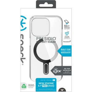Hurtownia GSM - Etui Speck Presidio Perfect-Clear ClickLock MagSafe Apple iPhone 15 Pro (Čirý/Povrchová úprava chrom/Sereně stříbrný) - SPK528 - {ean13} - Hurt