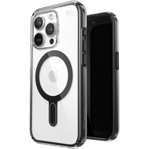 Hurtownia Speck - 840168536849 - SPK529 - Etui Speck Presidio Perfect-Clear ClickLock MagSafe Apple iPhone 15 Pro (Clear/Frosted Black/Slate Grey) - B2B homescreen