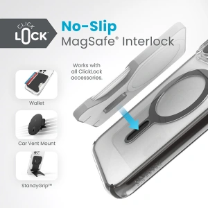 Hurtownia GSM - Etui Speck Presidio Perfect-Clear ClickLock MagSafe Apple iPhone 15 Pro Max (Čirý/Matně černý/Antracitově šedý) - SPK531 - {ean13} - Hurt