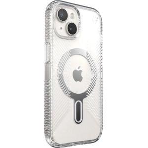 Hurtownia GSM - Etui Speck Presidio Perfect-Clear Grip ClickLock MagSafe Apple iPhone 15 (Průhledné/Chromové provedení/Serenová stříbrná) - SPK532 - {ean13} - Hurt