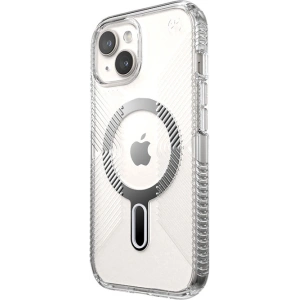 Hurtownia GSM - Etui Speck Presidio Perfect-Clear Grip ClickLock MagSafe Apple iPhone 15 (Průhledné/Chromové provedení/Serenová stříbrná) - SPK532 - {ean13} - Hurt