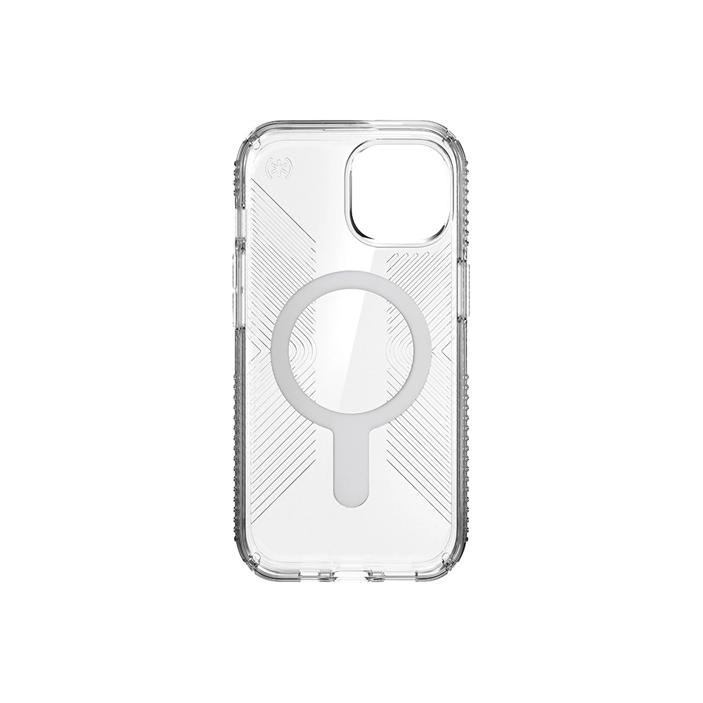 Wholesale Speck Presidio Perfect-Clear Grip ClickLock MagSafe Apple iPhone 15 (Clear/Chrome Finish/Serene Silver) - SPK532 - {ean13} - Hurt