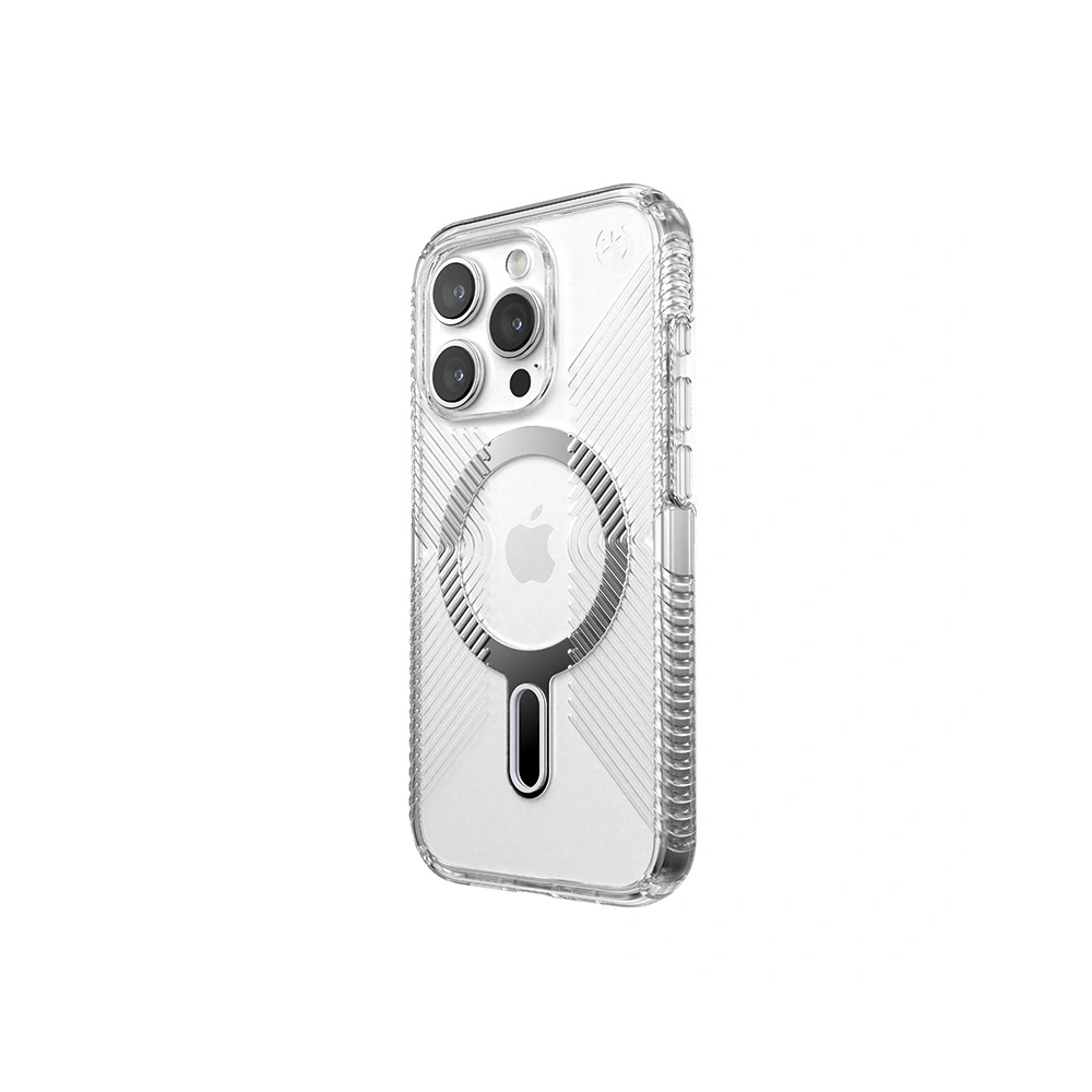 Wholesale Speck Presidio Perfect-Clear Grip ClickLock MagSafe Apple iPhone 15 Pro (Clear/Chrome Finish/Serene Silver) - SPK533 - {ean13} - Hurt