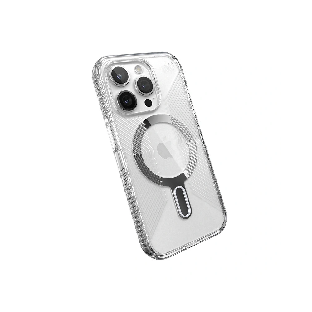Wholesale Speck Presidio Perfect-Clear Grip ClickLock MagSafe Apple iPhone 15 Pro (Clear/Chrome Finish/Serene Silver) - SPK533 - {ean13} - Hurt