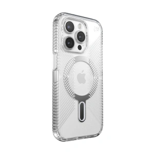 Hurtownia GSM - Etui Speck Presidio Perfect-Clear Grip ClickLock MagSafe Apple iPhone 15 Pro (Čirý/Chromový povrch/Světlé stříbro) - SPK533 - {ean13} - Hurt