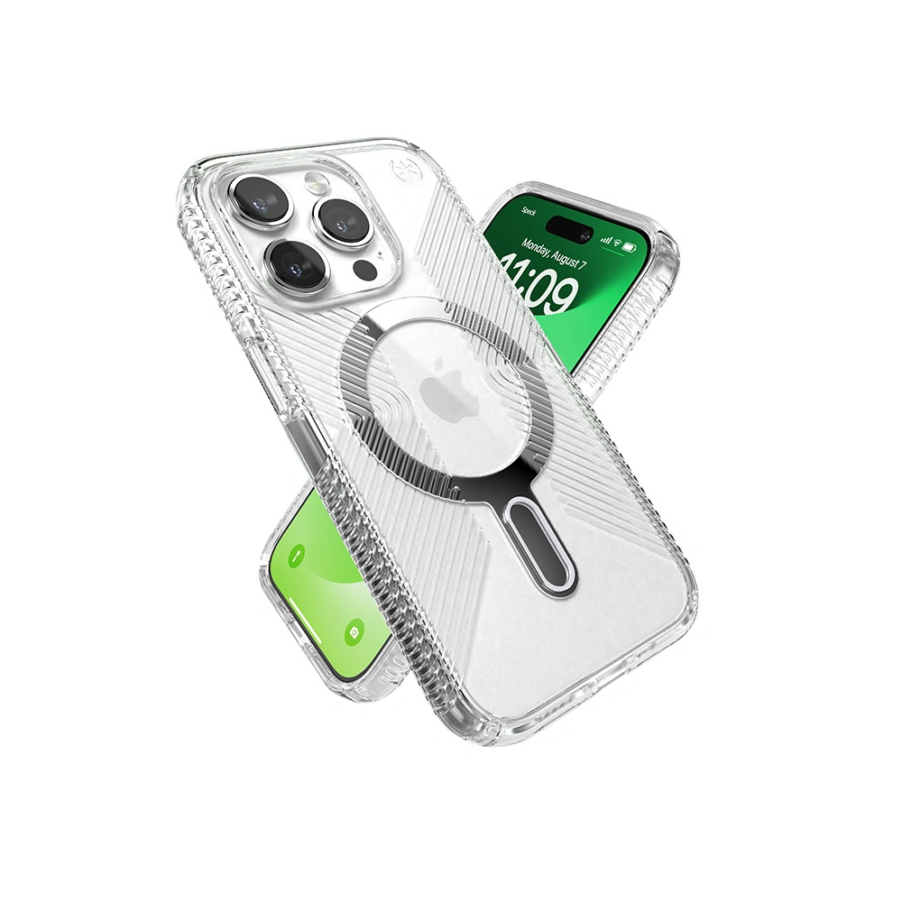 Wholesale Speck Presidio Perfect-Clear Grip ClickLock MagSafe Apple iPhone 15 Pro (Clear/Chrome Finish/Serene Silver) - SPK533 - {ean13} - Hurt