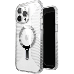 Wholesale Speck Presidio Perfect-Clear Grip ClickLock MagSafe Apple iPhone 15 Pro Max (Clear/Chrome Finish/Serene Silver) - SPK535 - {ean13} - Hurt