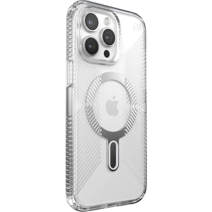 Wholesale Speck Presidio Perfect-Clear Grip ClickLock MagSafe Apple iPhone 15 Pro Max (Clear/Chrome Finish/Serene Silver) - SPK535 - {ean13} - Hurt