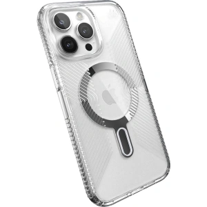 Wholesale Speck Presidio Perfect-Clear Grip ClickLock MagSafe Apple iPhone 15 Pro Max (Clear/Chrome Finish/Serene Silver) - SPK535 - {ean13} - Hurt