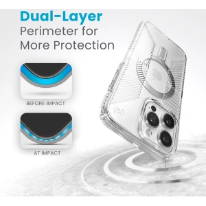 Wholesale Speck Presidio Perfect-Clear Grip ClickLock MagSafe Apple iPhone 15 Pro Max (Clear/Chrome Finish/Serene Silver) - SPK535 - {ean13} - Hurt