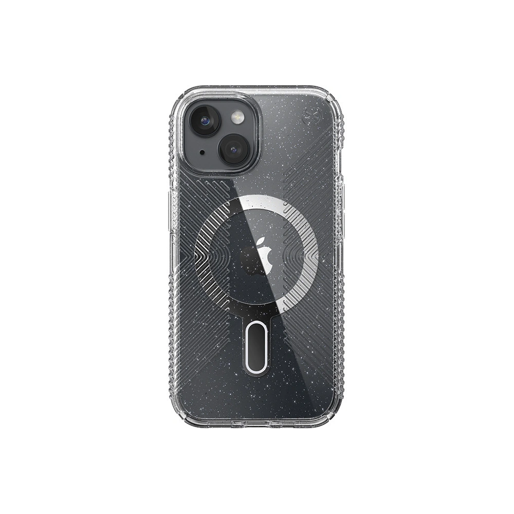 Wholesale Speck Presidio Lux Grip ClickLock MagSafe Apple iPhone 15 (Clear/Chrome Finish/Serene Silver) - SPK536 - {ean13} - Hurt