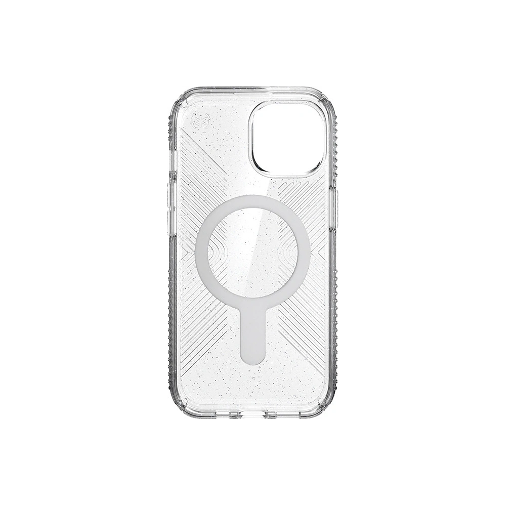 Wholesale Speck Presidio Lux Grip ClickLock MagSafe Apple iPhone 15 (Clear/Chrome Finish/Serene Silver) - SPK536 - {ean13} - Hurt